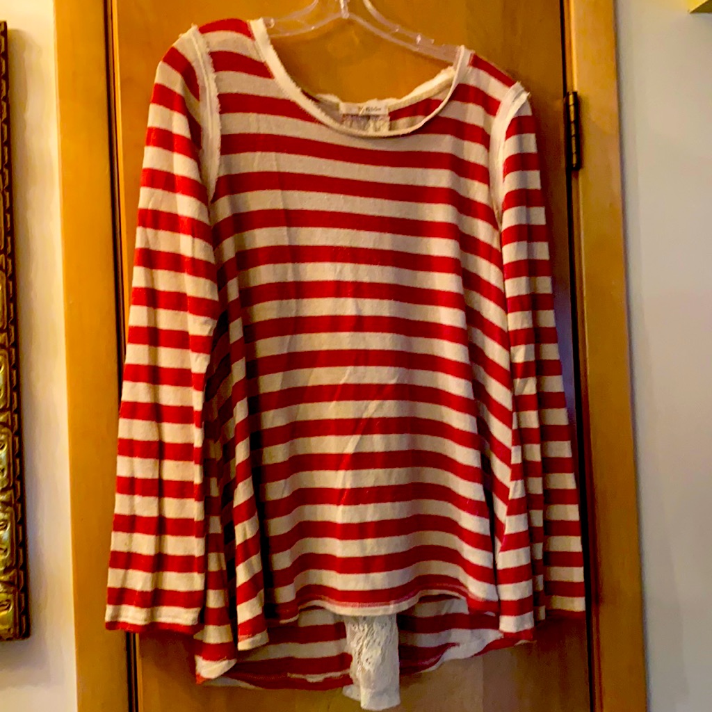 Red And White Striped Top Wait Till You See The Back